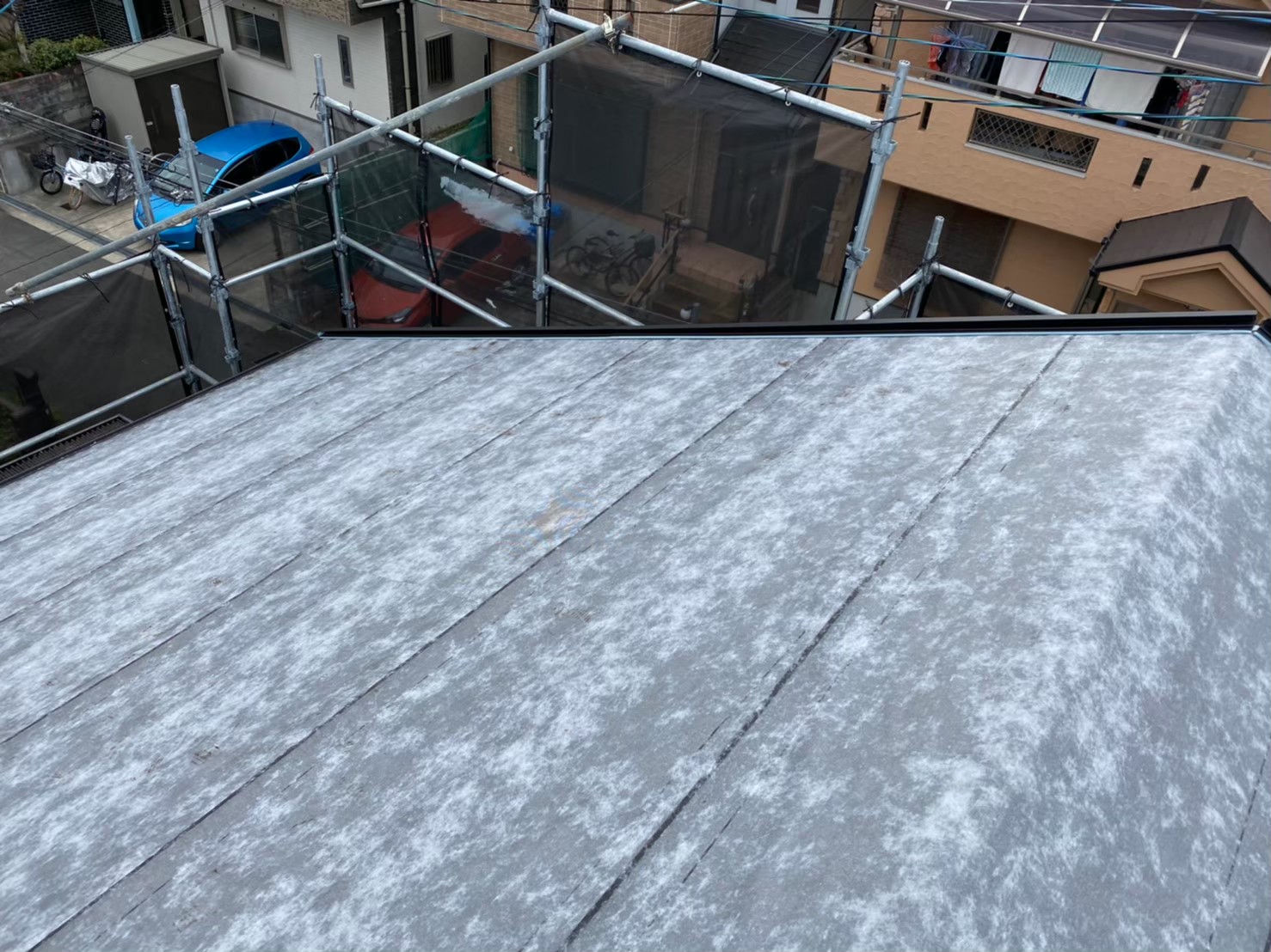 防水紙設置粘着式